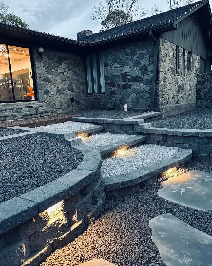 Beautiful hardscaping project